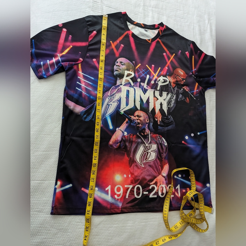 DMX  Rapper Tribute T Shirt Polyester Unisex Size 2XL New w/o tags - Picture 5 of 6